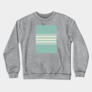 Preppy Retro Stripes - Green Crewneck Sweatshirt